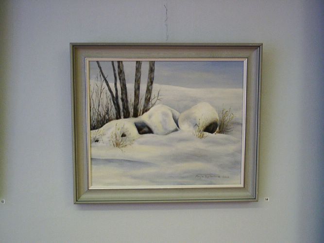 14. Riihen kivet (�ljy, 2002, 38 x 46)  [Klikkaa isommaksi kuvaksi]
