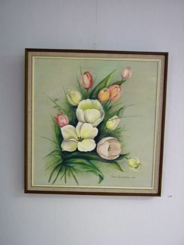 33. Tulppaanikimppu (�ljy, 1993, 46 x 44)  [Klikkaa isommaksi kuvaksi]
